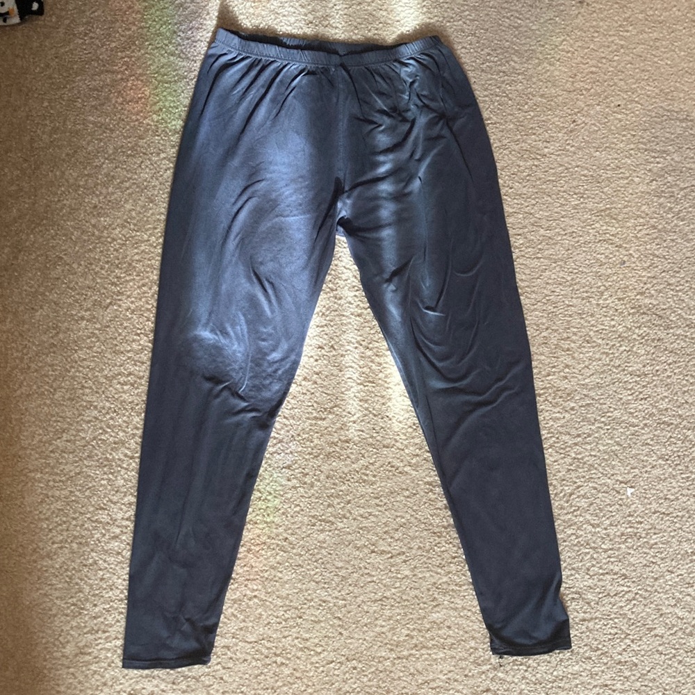 Gray Leggings - Comfy Charcoal Grey Activewear Loungewear Pajama
